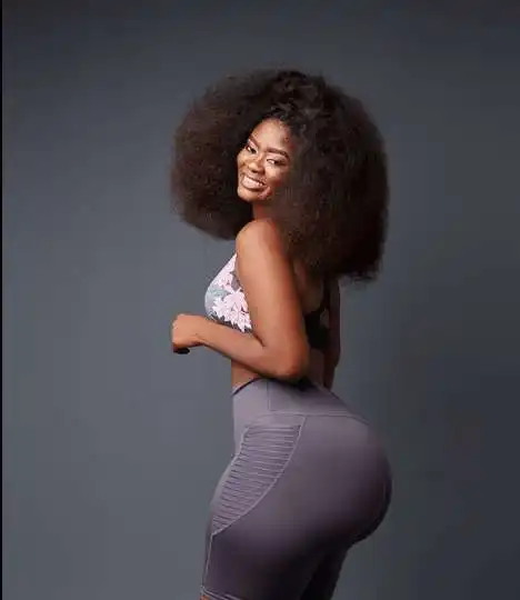 See photos of Sheena, the Ewe Lady causing confusion on social media with her massive curves.