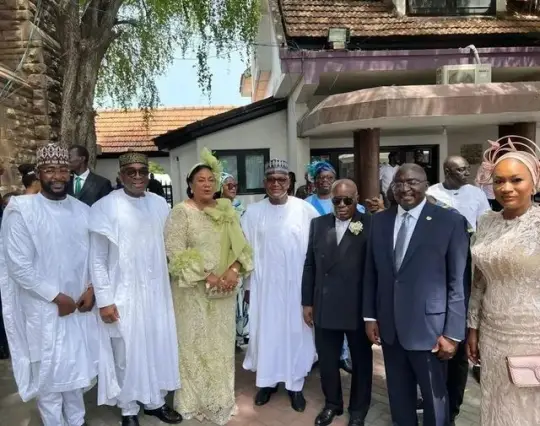 Aliko Dangote and Other Rich Men Attended The White Wedding Of Nana Addo's Daughter (PHOTOS)