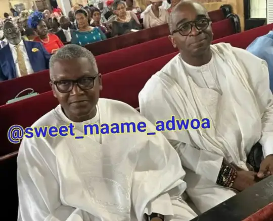 Aliko Dangote and Other Rich Men Attended The White Wedding Of Nana Addo's Daughter (PHOTOS)